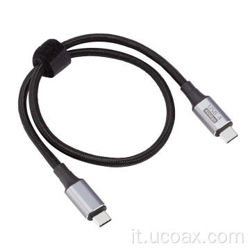 Cavo di carica rapida da USB da C a C intrecciato